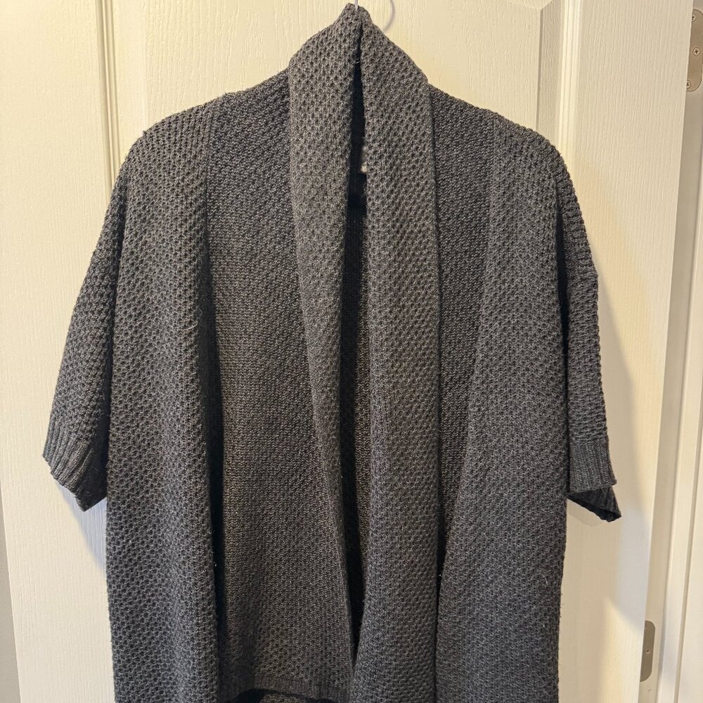 Ann Taylor Factory- Grey- Open Front Cardigan- Size Large